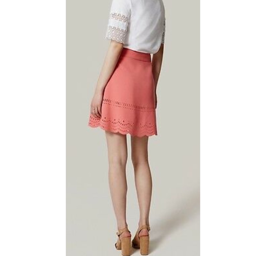 Loft Eyelet Scallop Skirt - Picture 3 of 5